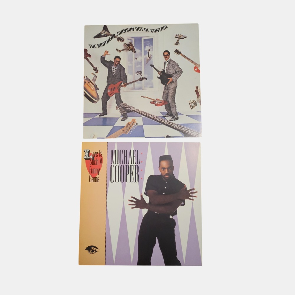 The Brothers Johnson, Michael Cooper Vintage 1980s Funk Soul Promo Poster 12x12